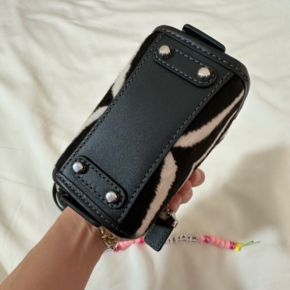 **SOLD** NWT Coach Rogue Bag 12 In Haircalf With Zebra Print (Micro Bag) - Picture 8 of 12